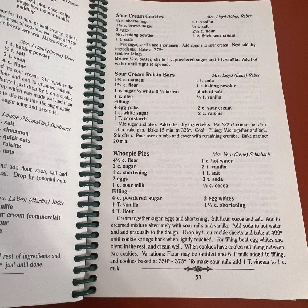 Family Treasures Cookbook Recipes from the Heart Amish Mabel Yoder Spiral Bound